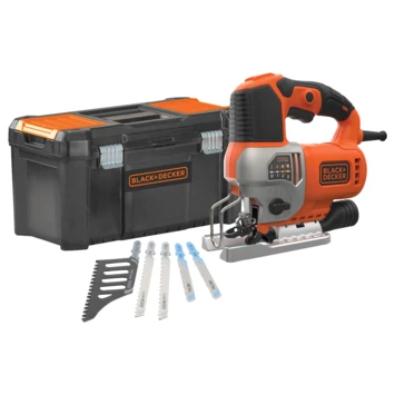 Black & Decker BLACK+DECKER Decoupeerzaag BES610KAS-QS Incl 5 Zaagbladen 3 Black & Decker BLACK+DECKER Decoupeerzaag BES610KAS-QS Incl 5 Zaagbladen