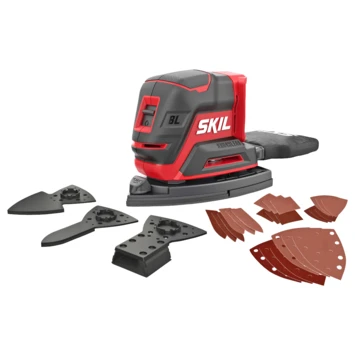 SKIL 20V Multischuurmachine 3720CB Compact Brushless Incl. 24 Schuurbladen En 3 Schuurhulpstukken (zonder Accu) 3 SKIL 20V Multischuurmachine 3720CB Compact Brushless Incl. 24 Schuurbladen En 3 Schuurhulpstukken (zonder Accu)