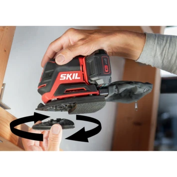 SKIL 20V Multischuurmachine 3720CB Compact Brushless Incl. 24 Schuurbladen En 3 Schuurhulpstukken (zonder Accu) 14 SKIL 20V Multischuurmachine 3720CB Compact Brushless Incl. 24 Schuurbladen En 3 Schuurhulpstukken (zonder Accu) - Afbeelding 12